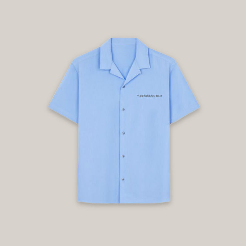 Powder Blue Bowling Shirt