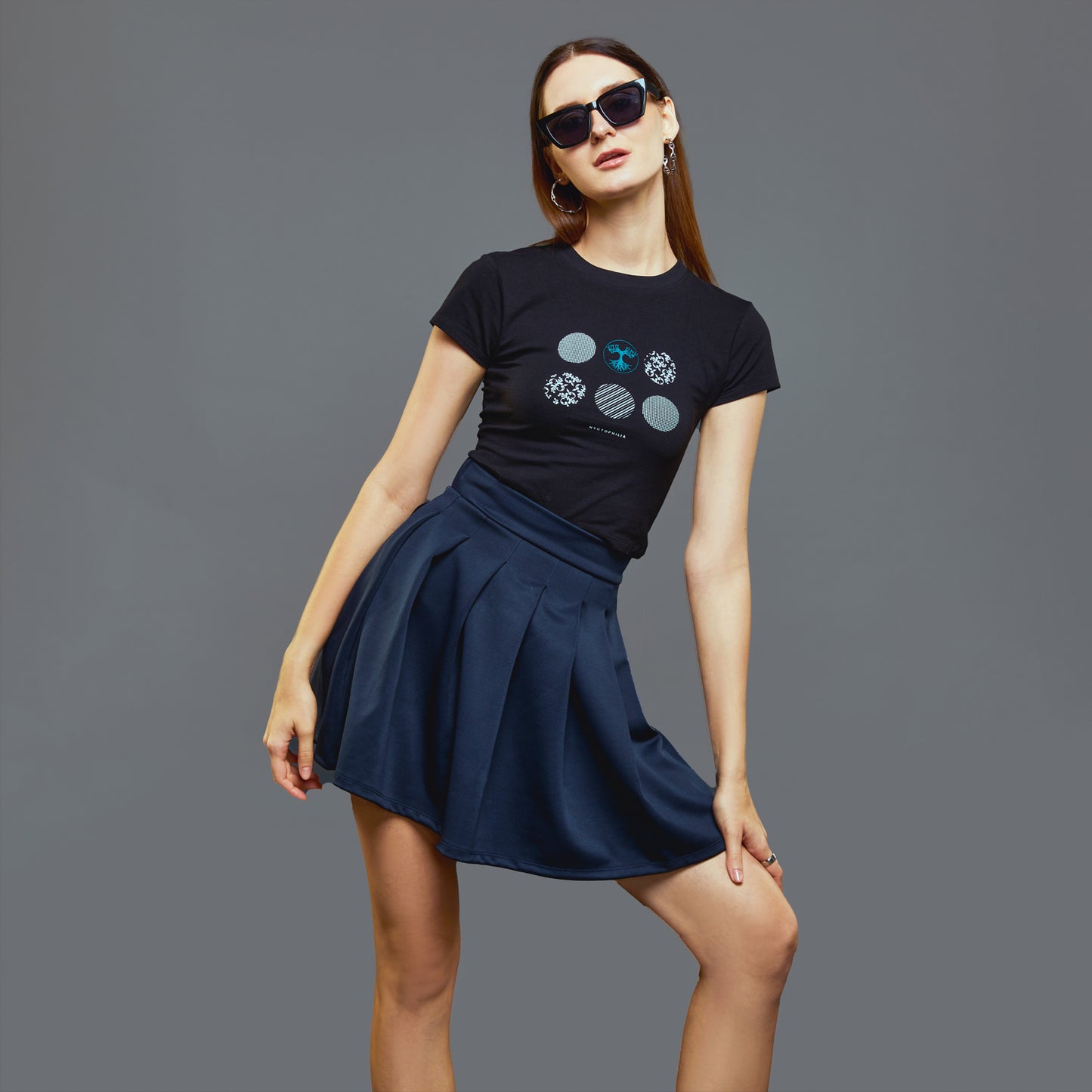 Pleated Skirt - Risky Business (Blue)