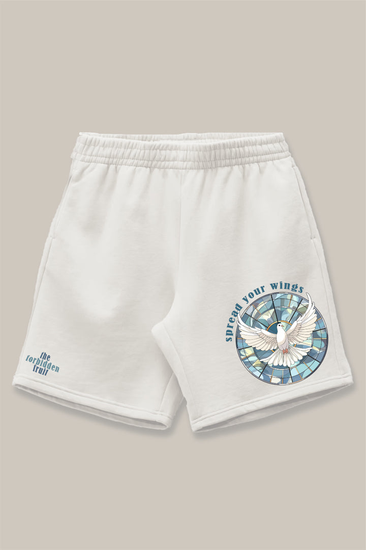 Spread Your Wings White Shorts