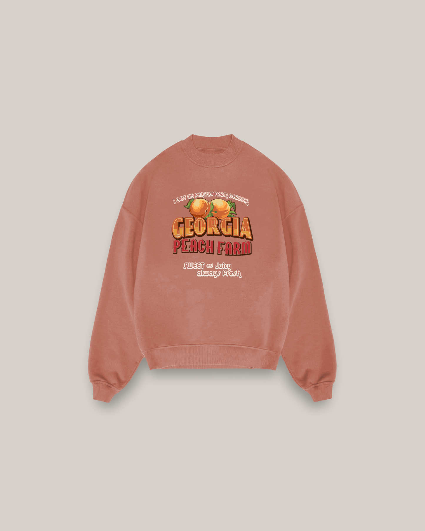 Peach Fuzz Oversized Sweatshirt