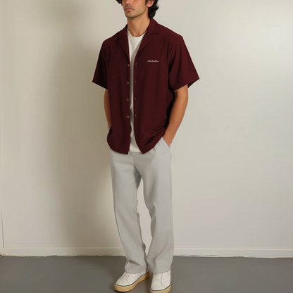 Merlot Bowling Shirt