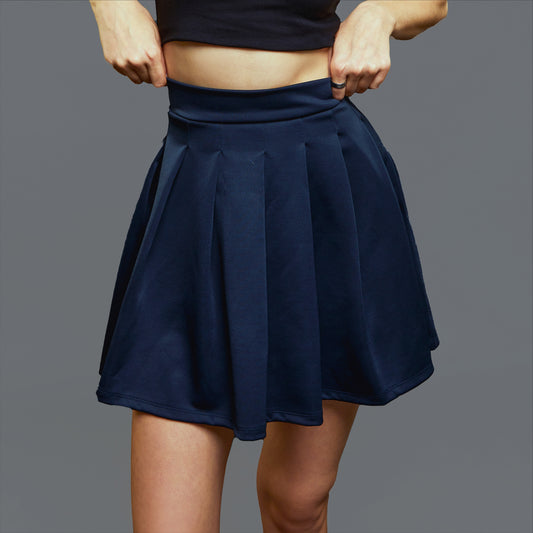 Pleated Skirt - Risky Business (Blue)