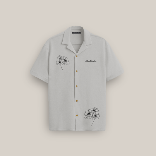 Ivory Petal Bowling Shirt