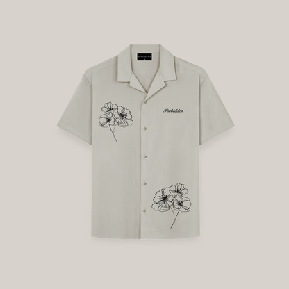 Ivory Petal Bowling Shirt