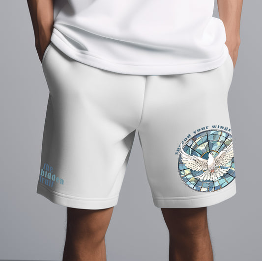 Spread Your Wings White Shorts