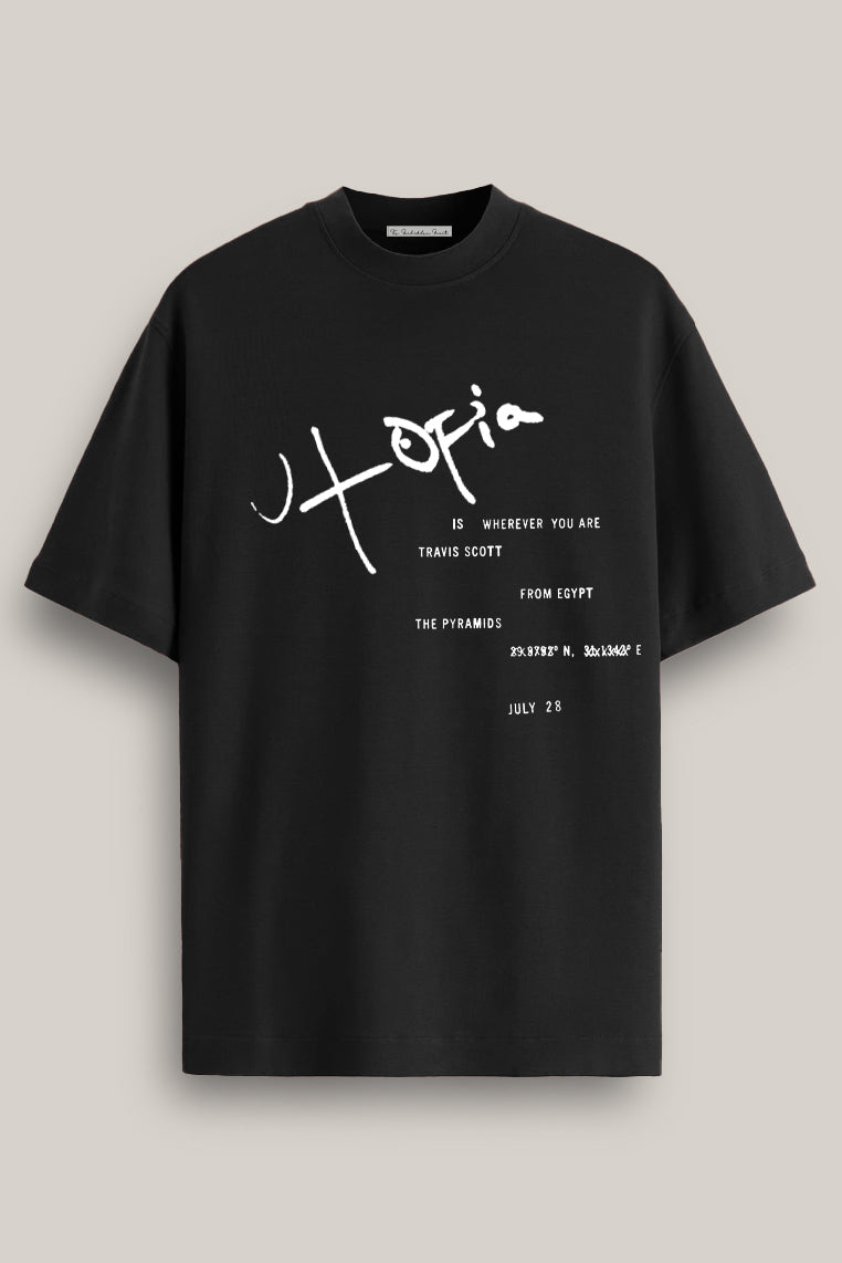 Travis Scott Utopia T-Shirt - Black