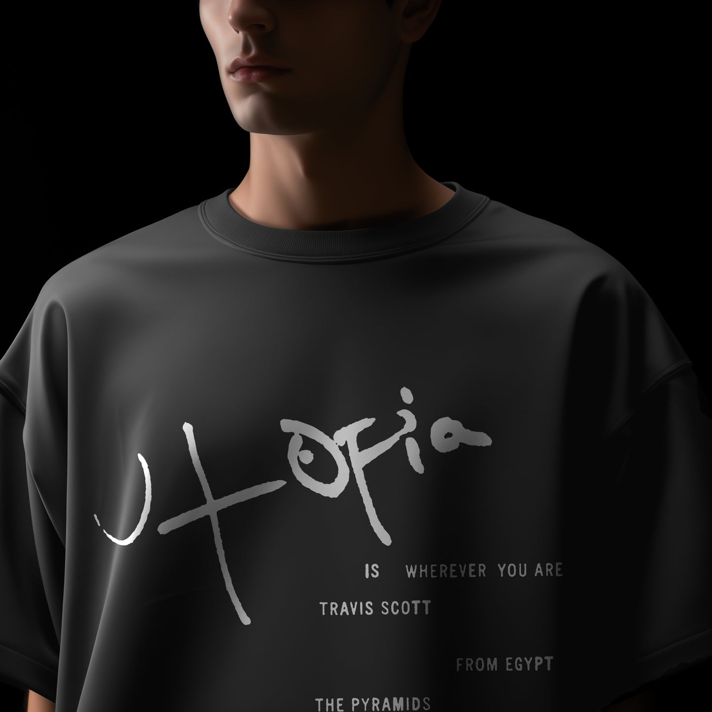 Travis Scott Utopia T-Shirt - Grey