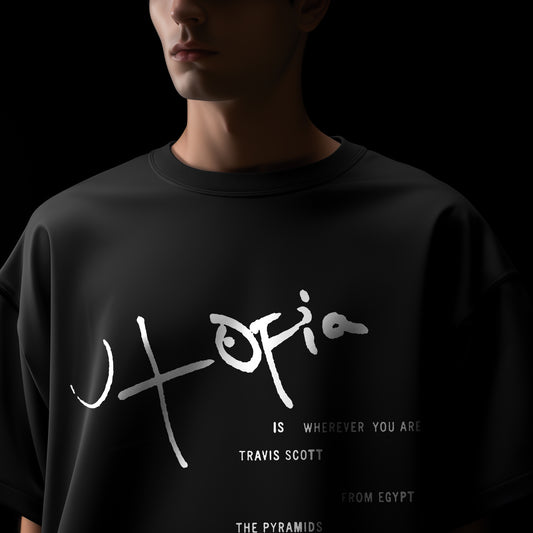 Travis Scott Utopia T-Shirt - Black